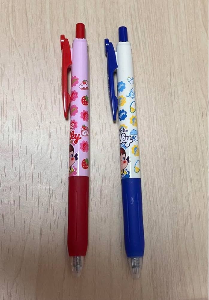 Amazon | ペコちゃんサラサクリップ ボールペン 赤ペン 青ペン